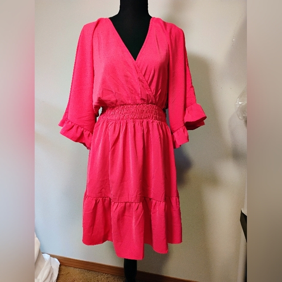 Smocked Pink Dress - Picture 1 of 2